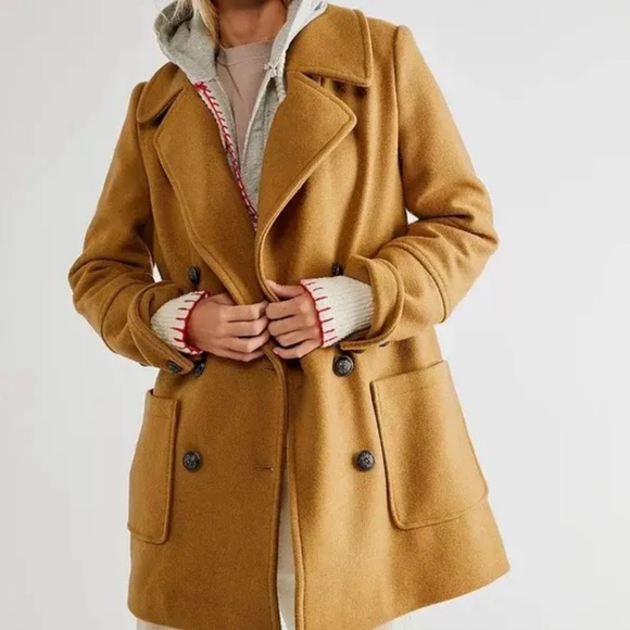 Free people Naiomi wool pea coat - Picture 2 of 8